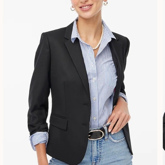 J Crew Black Original Schoolboy Wool Blazer 2 - Picture 1 of 11